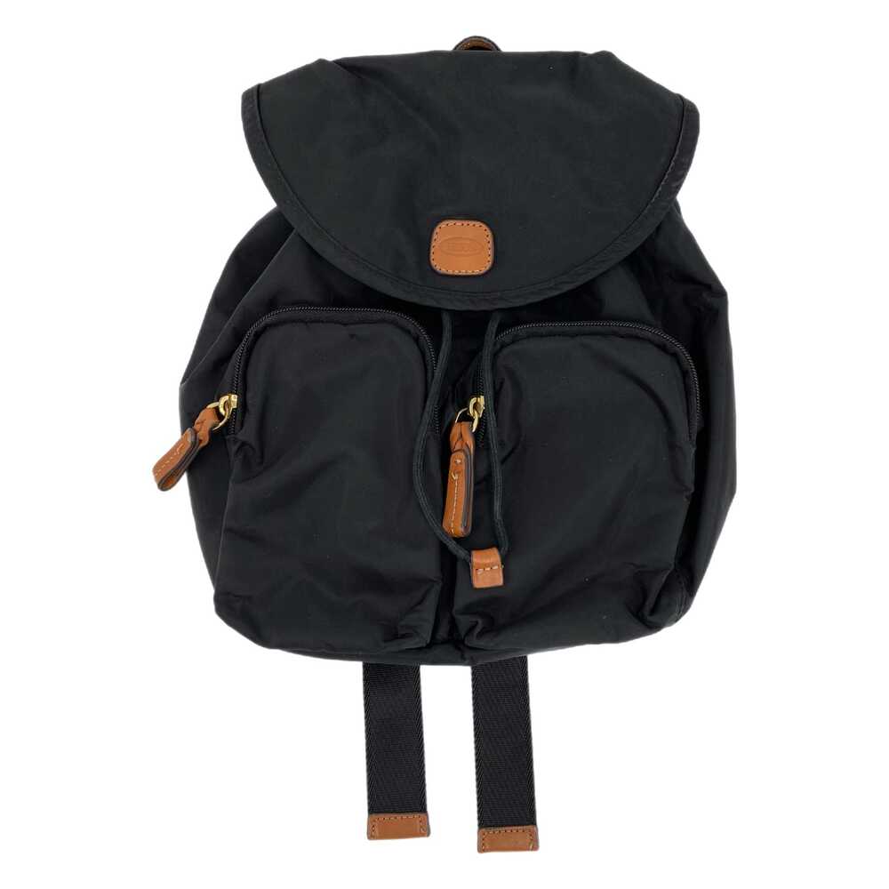 Bric's Black Mini Drawstring Backpack | Perfect for Every Season